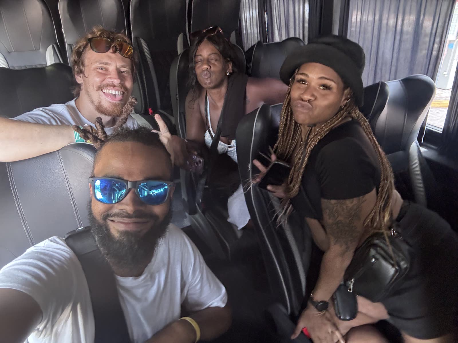 Group on the bus