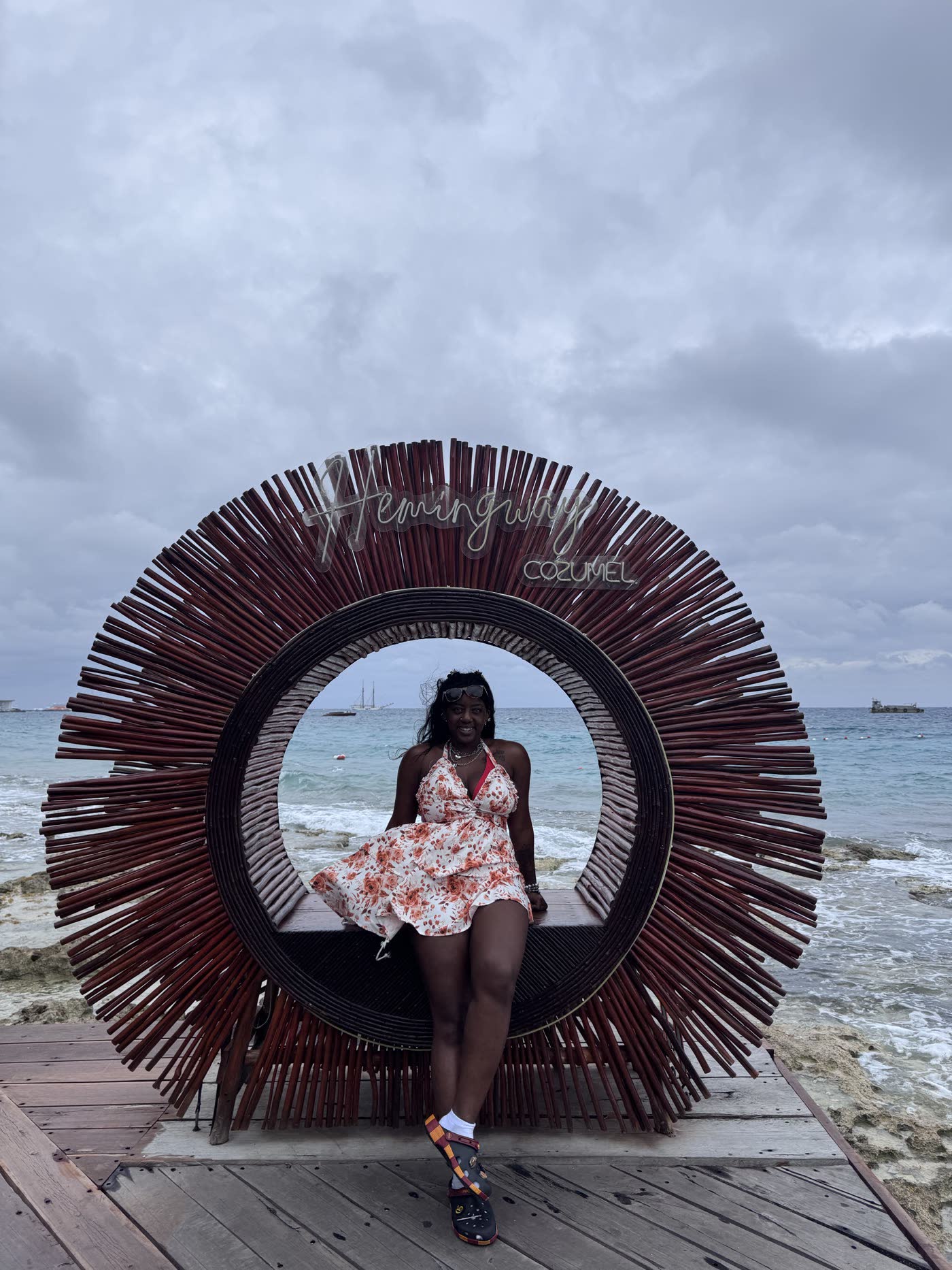 Our founder, Schiffon Wise, in Cozumel